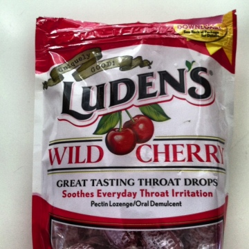 Ludens throat lozenges. Not paleo. Not even remotely. 